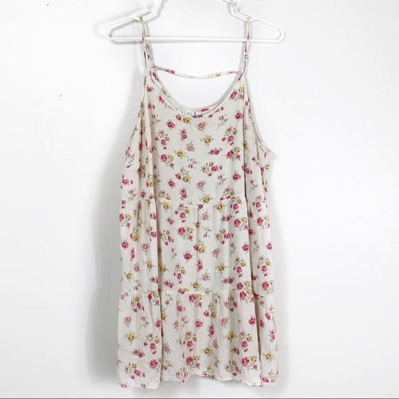 Cream Tired Floral Spring Dress - Picture 2 of 4